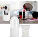 Verdant Touch Makeup Brush Holder with Pearls Clear Lid Waterproof Dustproof Side Opening Bathroom Storage Bin White - Buy Online on GoSupps.com