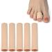 DYKOOK Cuttable Toe Tubes 5 Pcs Made of Elastic Fabric Lined with Silicone Gel. Toe Sleeve Protectors Relief Toe Pressure Pain Corn and Calluses Remover (for Middle Toes). For Middle Toes-10cm