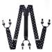 Hisder Men's Adjustable Braces Set - Classic Y-Form Design with 6 Strong Clips | Black & Female Unit Size - International Shipping Available - Buy Online on GoSupps.com