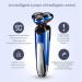 Buy Waterproof Electric Shavers for Men - Rotary Facial Razor Cordless & USB Rechargeable - Perfect Gift for Dad & Husband (Blue - Buy Online on GoSupps.com