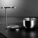 GRUTTI Shaving Stand Kit for Men - Heavy Chrome Shaving Brush Stand with Bowl - Universal Safety Razor Holder for Manual Blades - Buy Online on GoSupps.com