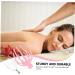 Frcolor Handheld Head Massager - Acupuncture Steel Tool for Ultimate Relaxation | Braided Spa Head Gripper with Wooden Beads in Pink - Buy Online on GoSupps.com