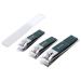 Lancry No Splash Nail Clippers Set Fingernail Clippers& Toenail Clipper for Men and Women Nail Clippers with Catcher Nail Cutter for Thick Toe Nails with Nail File(Green).