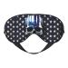 Blue Stripe Stars Skull Mask for Deep Sleep & Relaxation - Adjustable Soft & Breathable Blindfold for Travel Meditation & More