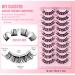 AMSDCN 10 Pairs Natural Cluster D Curly Lashes Multipack | DIY Wispy False Eyelashes | Individual 3D Mink Strips Extensions - Buy Online on GoSupps.com