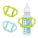 Aolso Silicone Baby Bottle Handles  2PCS Bottle Handles  Baby Bottle Handles has Easy Grip Handles  Bottle Handles for 2.25 Diameter Baby Bottles and Straw Bottles(Blue/Green) Blue&Green