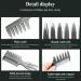 3-Piece Men's Styling Comb Set - Black Pompadour, Wide Tooth, and Streaker Comb for Wet, Curly, Thick, and Oily Hair - Buy Online on GoSupps.com