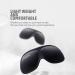 Hunrimu 3D Sleep Mask for Women Men - Eye Covers for Sleeping, Travel, Yoga, Nap - Black - Buy Online on GoSupps.com