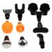 Beavorty 2 sentences 9 pieces massage head with fascia percussion massage attachments percussion massage heads athletes pain relaxing heads fitness massage accessories massage device