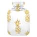 Hot water bottles with cover pineapple hot water bag for pain relief menstrual cramps heating bag 2 liters