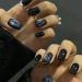 Temperament enhancement nail black wearing nail patch nail short explosive flash finished products handmade detachable students (10 pieces)(M) - Buy Online on GoSupps.com