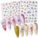 3D Flower Nail Art Stickers - Self-Adhesive Decals for Acrylic Nails - Spring Floral Design - 8 Sheets - Buy Online on GoSupps.com