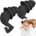 Ear Plugs For Sleeping - Silicon 3 Layer Hearing Protection Reusable Sleep Ear Plugs | Effective Washable Ear Plugs | Noise Cancelling Ear Plugs | Super Soft High Decibel Ear Plug For Reading Sleeping Black 1 count (Pack of 1) - Buy Online on GoSupps.com