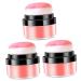 Healeved 3pcs Oil Control Cushion Blush Face Shimmer Blush Cushion Makeup Pink Blush Rose Blush Blusa Plastic