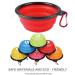AGECASH Collapsible Travel Dog Bowls - Portable & Foldable Pet Bowl Set for Water and Food - Ideal for Walking, Park, Hiking - 6 Pack with Carabiners - Buy Online on GoSupps.com