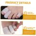 Lurrose 10pcs Silicone Toe Covers & Dividers Set - Toe Protectors for Men - Gel Toe Sleeves for Pain Relief - White 3x2.5cm - Buy Online on GoSupps.com