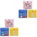 Lurrose 6 pc storage bags for women's bandages diaper travel bag women's money exchange organizer for storing diapers coin bags made of sailing towel high capacity girl blue yellow rosyx2st 13.3x12.7x0.2cmx2pcs
