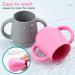 Silikong Tiny Cups (2 oz) for Toddlers - 100% Food-Grade Silicone | Baby Led Weaning Tools - 2 Pack (Pink/Gray) - Buy Online on GoSupps.com