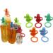 Colorful Water Bottle Spout Adapter for Kids No-Spill Silicone Water Bottle Spout Adapter Leak-Proof Food Pouch Tops Baby Water Bottle Cap - Buy Online on GoSupps.com
