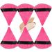 Triangle Powder Puff | Super Soft Face Body Loose Setting Powder Puff Set of 6 Multipurpose Powder Puff with Strap Makeup Tool Sritob Hot Pink - Buy Online on GoSupps.com