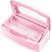Plastic Sterilizing Tray Sterilization Box Nail Art Tool Sterilizer Tray Sterilizer Tray Box Nail Art Salon Sterilizing Too(Pink)