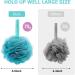 4 Pack Extra Large Shower Puff Loofah Bath Sponges - Exfoliating Body Scrubber for Cleansing - 75g/PCS - Buy Online on GoSupps.com