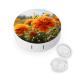 Contact Lens Case Marigold Flower Autumn Flowers Print Plastic Contact Lens Case contact Lens Care Box ontact Lens Travel Box