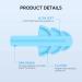 Rowotup Reusable Silicone Ear Plugs - Ultra Soft & Waterproof - 28dB NRR - 5 Pairs - Buy Online on GoSupps.com