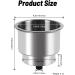Goture Stainless Steel Cup Holder for Marine Boat RV Camper - Set of 2 - Buy Online on GoSupps.com