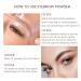 Carlos-CCC Waterproof Eyebrow Stamp Kit - Long Lasting Shaping & Makeup Powder - Light Brown - Buy Online on GoSupps.com