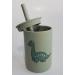 Silicone Toddler Training Cup with Straw - Non-Slip, BPA-Free, Unbreakable | Winter Pear w/ Dinosaur Design - Buy Online on GoSupps.com