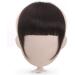 Clip in Fringe Clip in Bangs Hair Extension Fringe Hair Blunt Blond Neat Bangs (Color : Dark Brown 12g T) - Buy Online on GoSupps.com