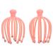 Collbath 2 STK Head massager Handheld-Klauen-head skin massage craftsman Silver ponytail clip head hair scraper tubesquet wrench octopus plastic dog head scraper child