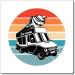 Hilarious Old-Fashioned Nostalgic Automobiling Sweets Van Humorous Soft-Serve Commercial Truck Enthusiast Magnets 4" 4" - Buy Online on GoSupps.com