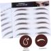 FOYTOKI Fake Eyebrow Stickers 4pcs Transfer Transfers Girl Brow Tool Peel Female Hair- Fake Brown Grooming Permanent for Like - Buy Online on GoSupps.com