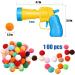 Cat Interactive Toys Cat Ball Toy Toy Ball Launcher with 100pcs Soft Pom Pom Balls Cat Fetch Toys for Indoor Exercise Pet Chasing Training Toys - Buy Online on GoSupps.com