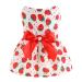 Luojuny Christmas Holiday Dog Dress Valentine's Day Dog Skirts Bowknot Vibrant Color Dog Princess Cosplay Costume Mommy Puppy Shirt Skirt Doggie Dresses Pet Clothes Apparel for Dogs & Cats Red XS