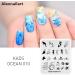 Alexnailart Ocean Mermaid Shell Nail Stamping Plates - DIY Nail Design Templates & Transfer Tools - Perfect for Manicure - Buy Online on GoSupps.com