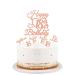 bng-bng 18th Birthday Cake Topper Rose Gold Glittery Happy 18th Birthday Cake Cupcake Toppers For Girls 18 Eighteen Years Old Birthday Party Supplies Decorations