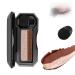 Perfect Dual Color Eyeshadow Dual Eyeshadow One Swipe Dual Color Eyeshadow portable two tone eyeshadow for Exquisite Glitters and Smooth Texture Long Lasting (1#Versatile earth color)