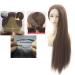 Atayou Long Brown Lace Front Wig for Women - Natural Straight Synthetic Dark Brown Hair Wig - 12x3 Inch Middle Part - Buy Online on GoSupps.com