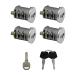 TIKSCIENCE 4 Pack Lock Cylinders Fit for Yakima Car Roof Rack System Components SKS Lock Cores Includes 4 Cylinders Cores 2 Opening Keys and 1 Control Key