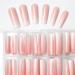 120 Pcs Glossy Square Ombre Press On Nails - Long Length Pink Gradient Fake Nails for Women & Girls | Full Cover Acrylic Nail Tips - Buy Online on GoSupps.com