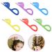 Hair Elastic Rubber Band Cutter painless and easy to remove disposable rubber band removal tool hair band cutter color randomly issued (Pack of 6) (A-)