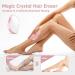 Crystal Hair Eraser - Painless Hair Removal Tool for Women and Men - Portable Exfoliation for Arms, Legs, and Back - Reusable and Washable - Pink - Buy Online on GoSupps.com