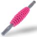 Nicole Miller Muscle Roller, 16.5" Body Massage Back Leg Muscle Roller Stick for Relief Muscle Soreness (Pink)