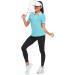 IGEEKWELL Women's Moisture Wicking Polo Shirt - Slim Fit Golf Apparel in Azure Blue (Size Large) - Buy Online on GoSupps.com