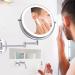 Amelar 8-Inch Wall Mounted Makeup Mirror - USB Rechargeable LED 3 Color Lights, 1X10X Magnifying, Touch Switch, 360آ° Swivel â€“ Silver - Buy Online on GoSupps.com