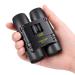 POLDR 12X25 Small Pocket Binoculars Compact Adults,Mini Kids Binoculars Boys for Bird Watching,Concert Theater Opera 12X25 Black