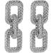 BETHYNAS Retro Punk Geometric Dangle Earrings - Silver | Statement Chain Earrings for Women Girls - Buy Online on GoSupps.com